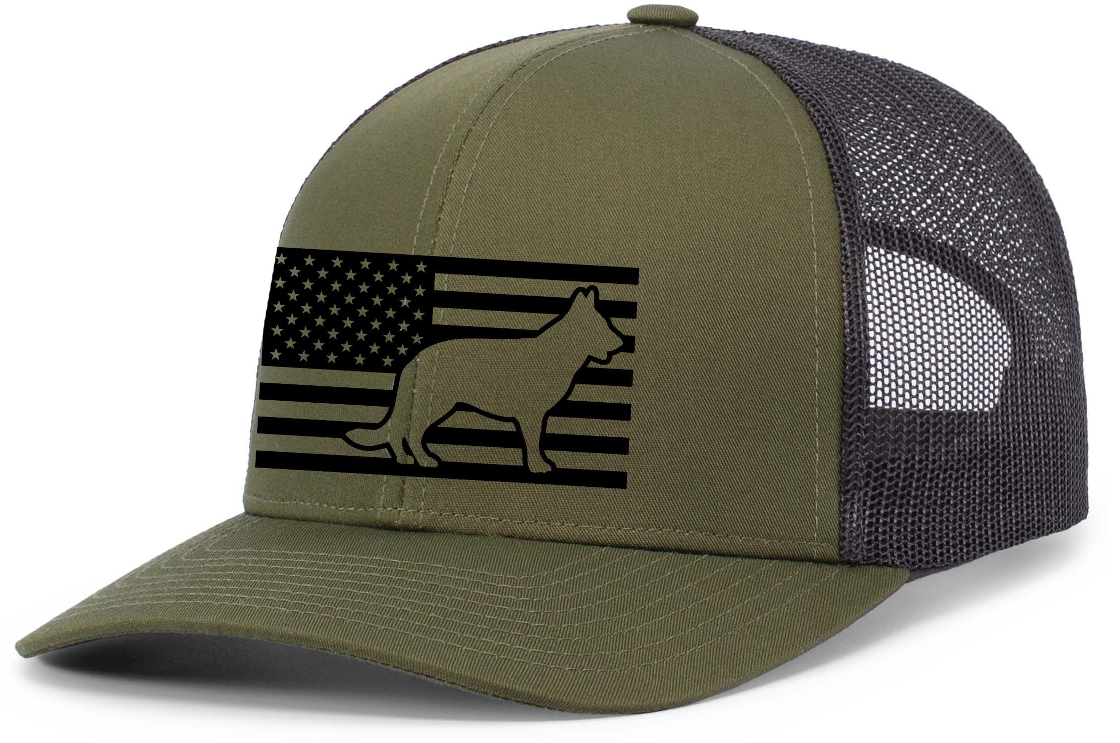 Heritage Pride Canine Collection German Shepherd American Flag Embroidered Mesh - Picture 363 of 512