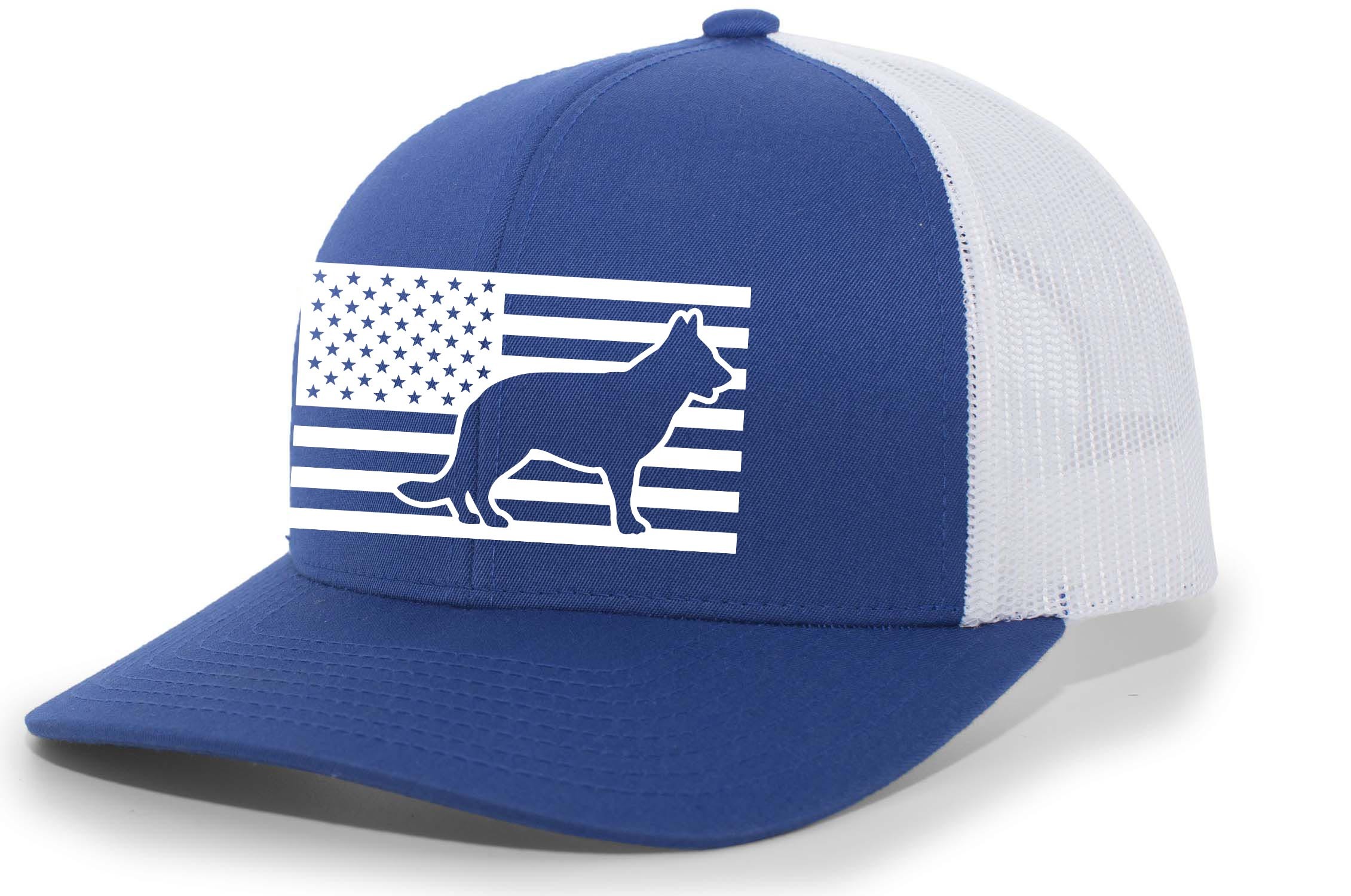 Heritage Pride Canine Collection German Shepherd American Flag Embroidered Mesh - Picture 441 of 512