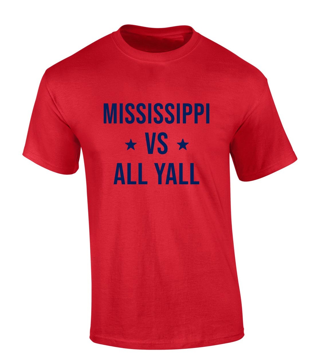 Football Mens Georgia Vs All Yall Adult Tee Shirt Red - Picture 13 of 21