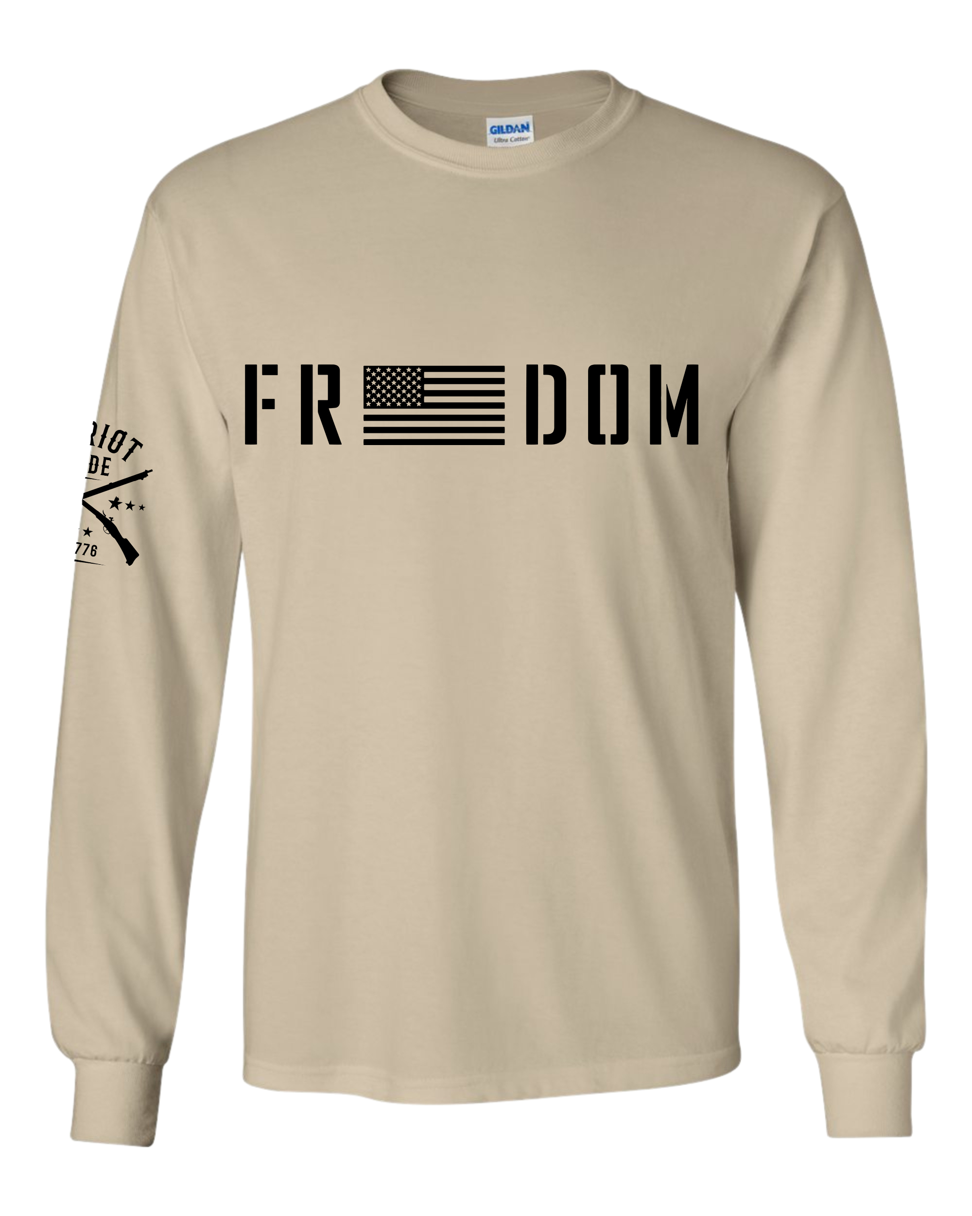 Patriot Pride Freedom American Flag Mens Long Sleeve T-shirt Graphic Tee - Picture 5 of 5