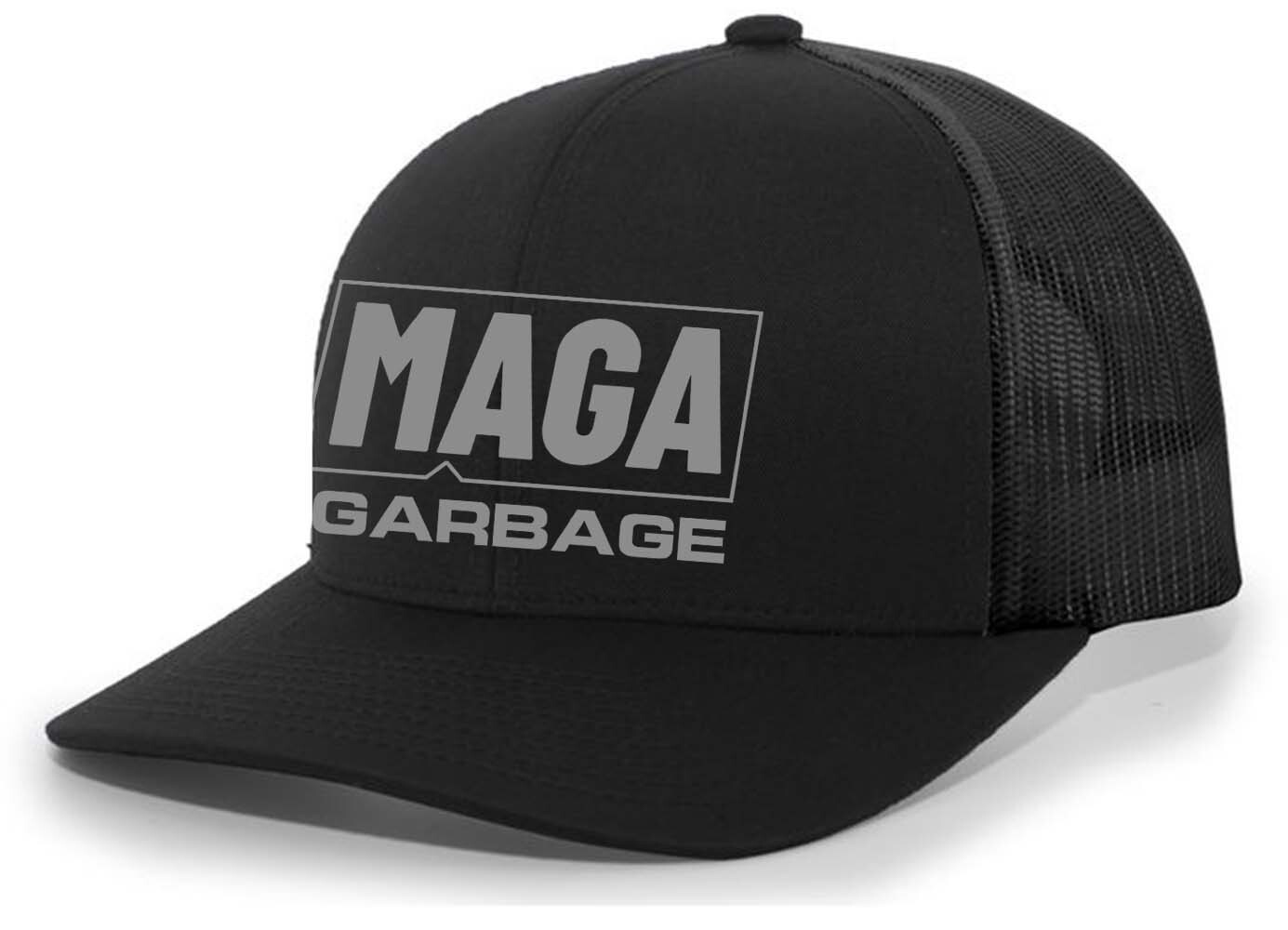 Trenz Shirt Company Mens MAGA Gargage Trump 2024 Mesh Back Trucker Hat