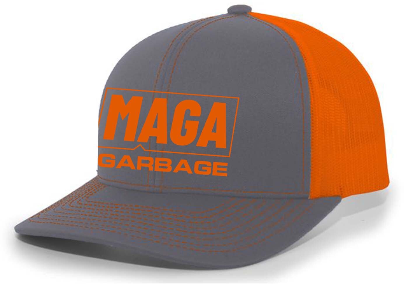 Trenz Shirt Company Mens MAGA Gargage Trump 2024 Mesh Back Trucker Hat