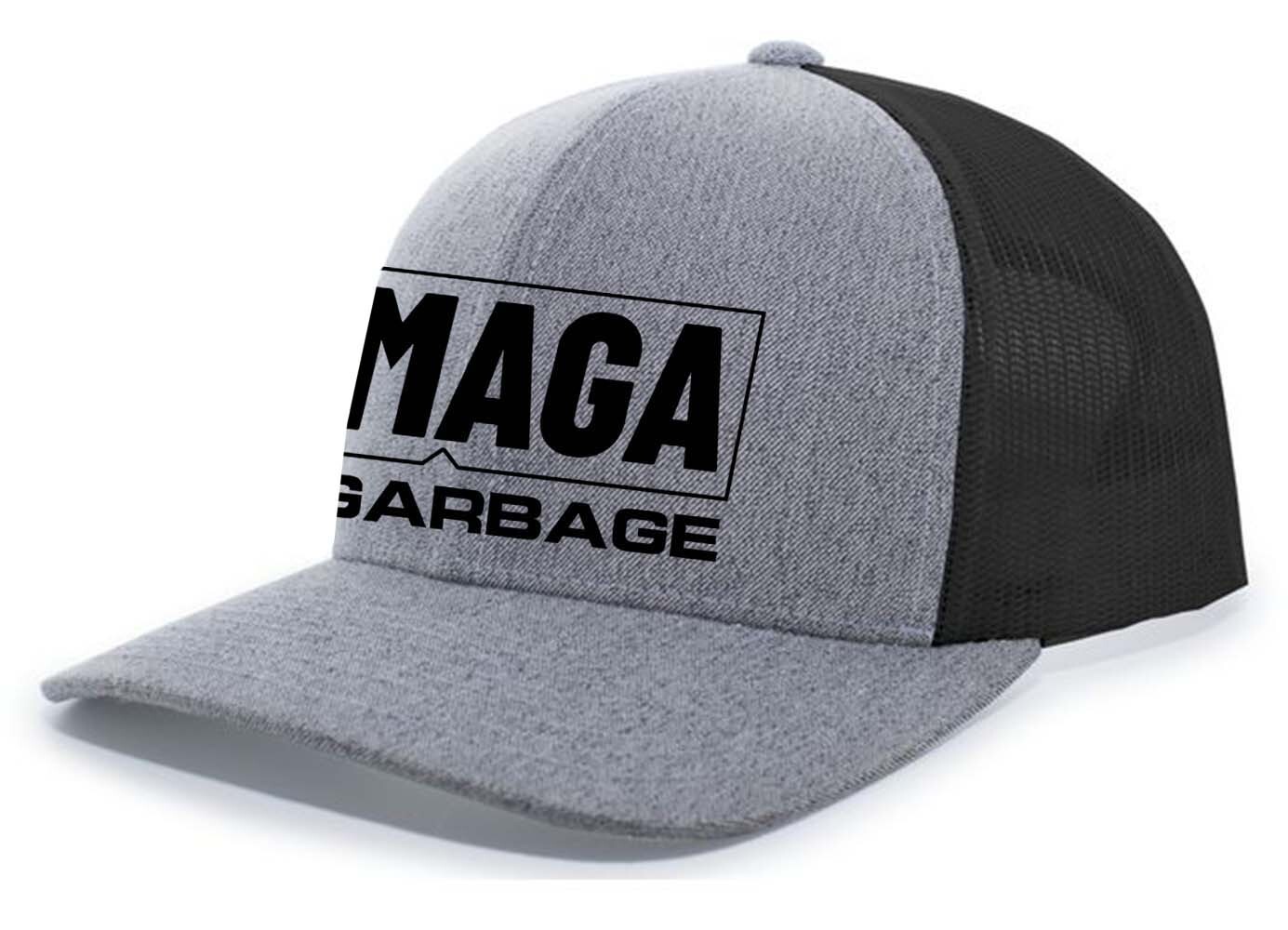 Trenz Shirt Company Mens MAGA Gargage Trump 2024 Mesh Back Trucker Hat