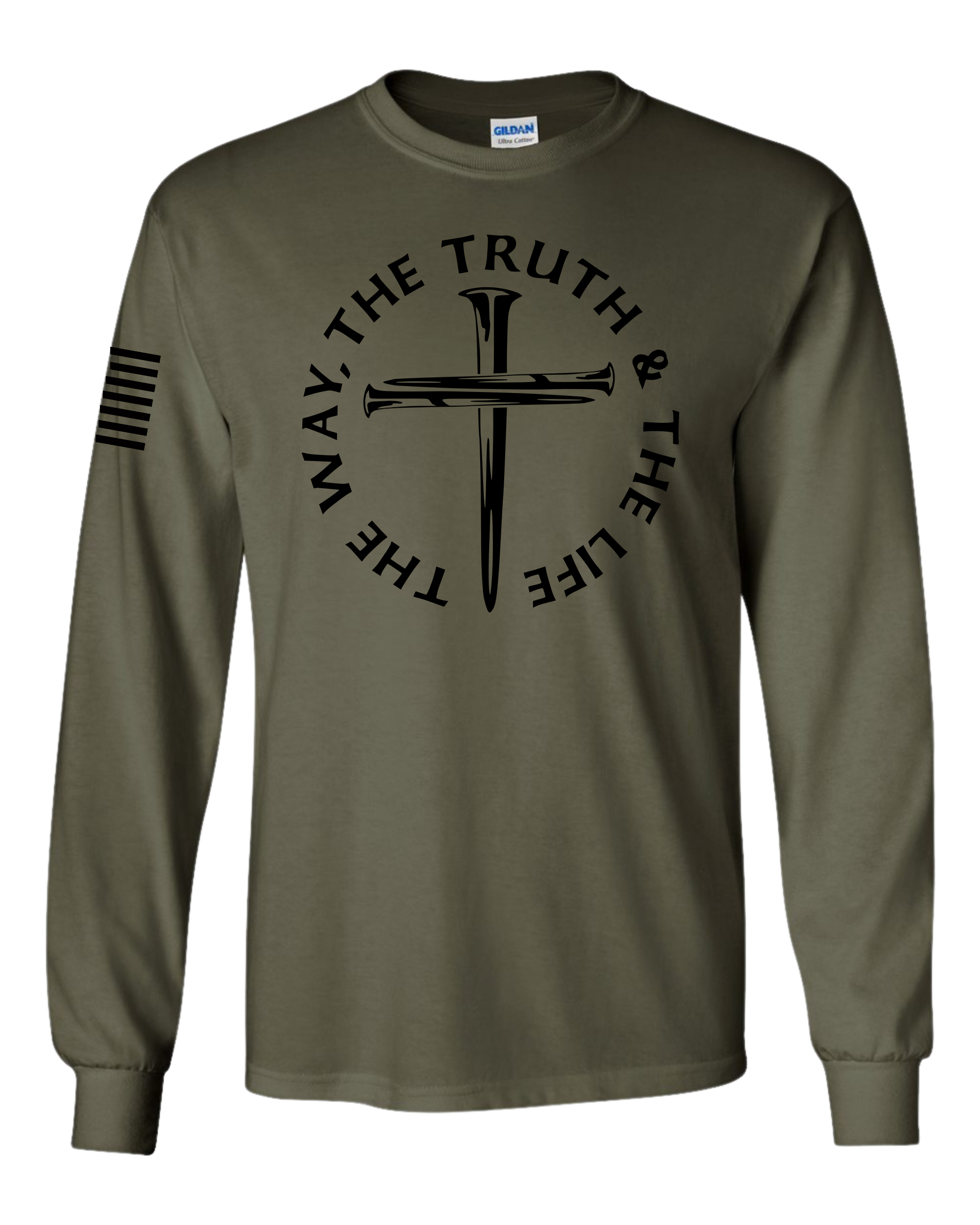Trenz Shirt Company Mens Jesus The Way The Truth The Life John 14:6 Scripture - Picture 2 of 3