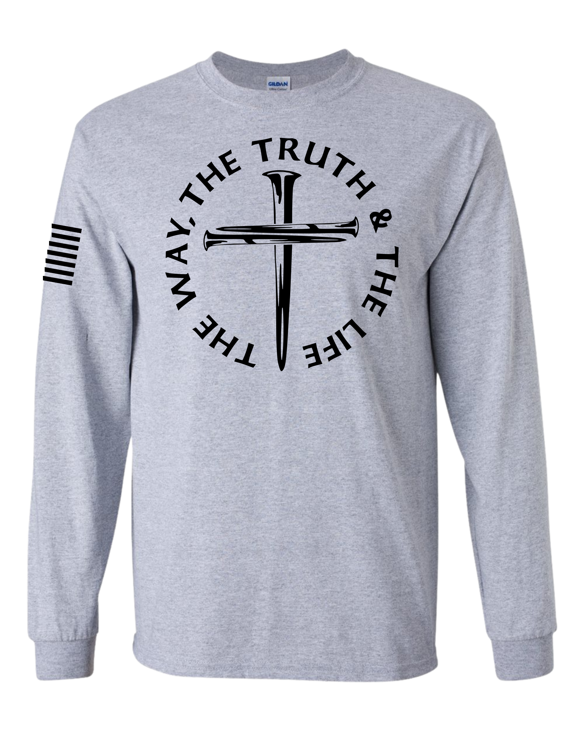 Trenz Shirt Company Mens Jesus The Way The Truth The Life John 14:6 Scripture - Picture 3 of 3