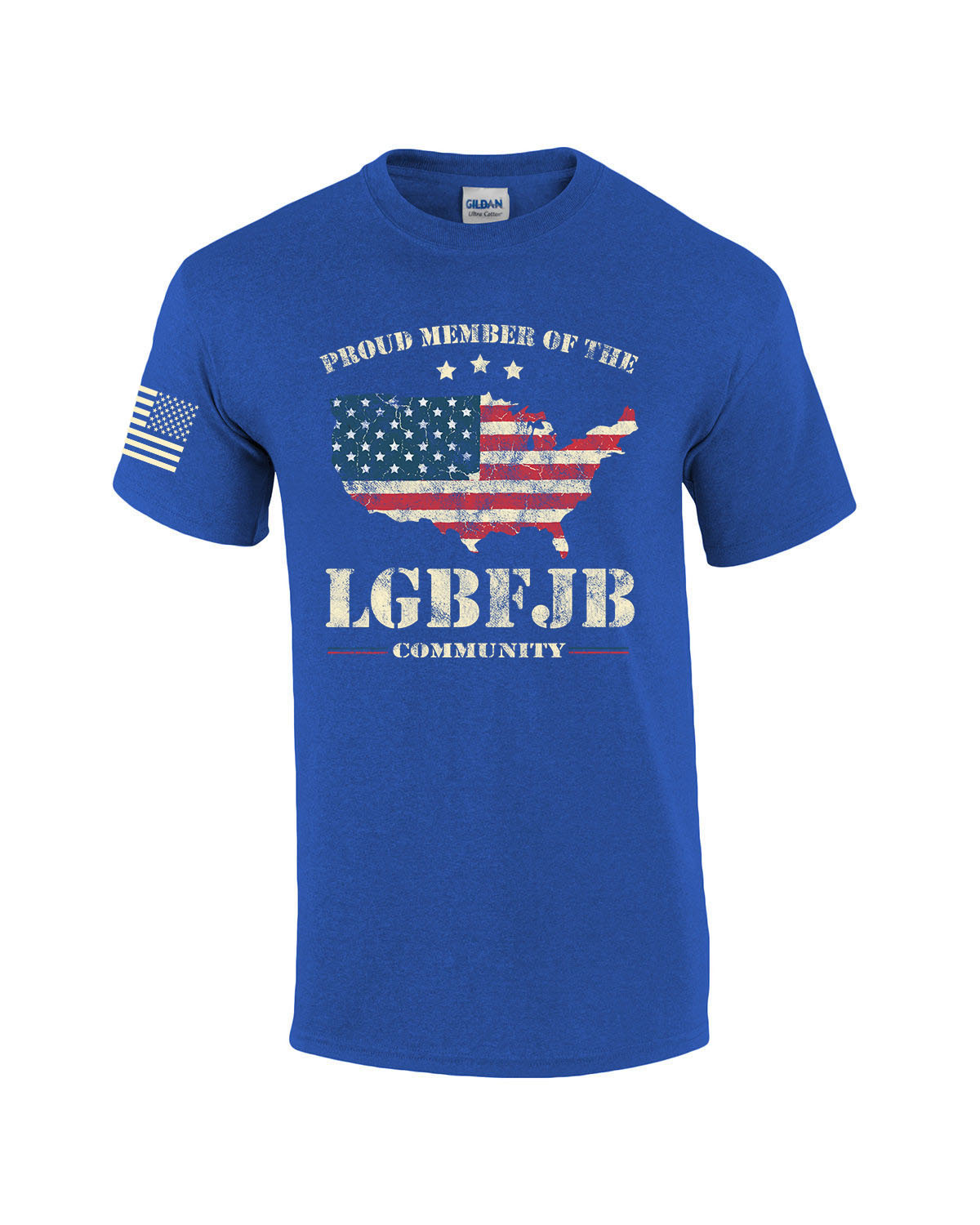 thumbnail 2  - Patriotic Proud Member of the LGBFJB Community Men&#039;s Short Sleeve T-shirt