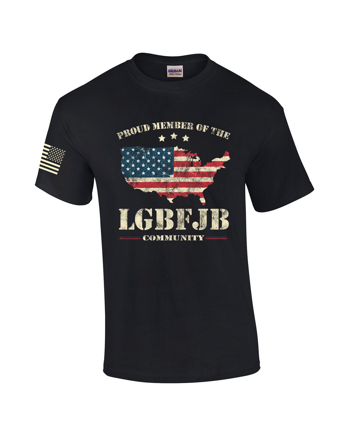thumbnail 3  - Patriotic Proud Member of the LGBFJB Community Men&#039;s Short Sleeve T-shirt