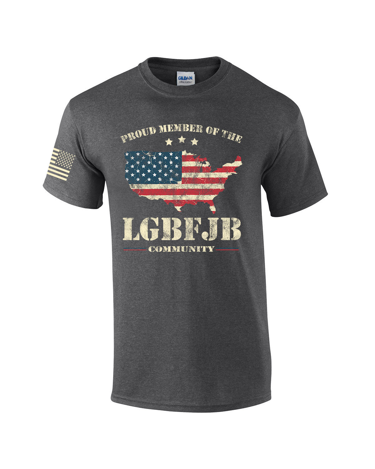 thumbnail 4  - Patriotic Proud Member of the LGBFJB Community Men&#039;s Short Sleeve T-shirt