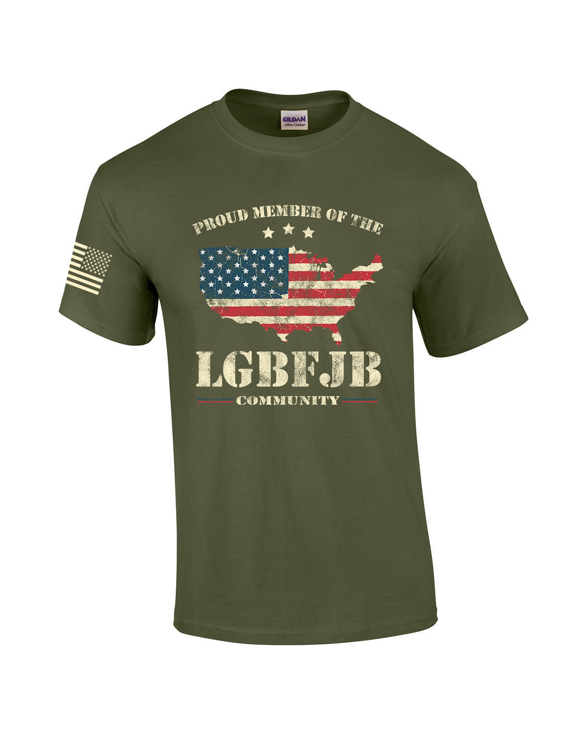 thumbnail 6  - Patriotic Proud Member of the LGBFJB Community Men&#039;s Short Sleeve T-shirt