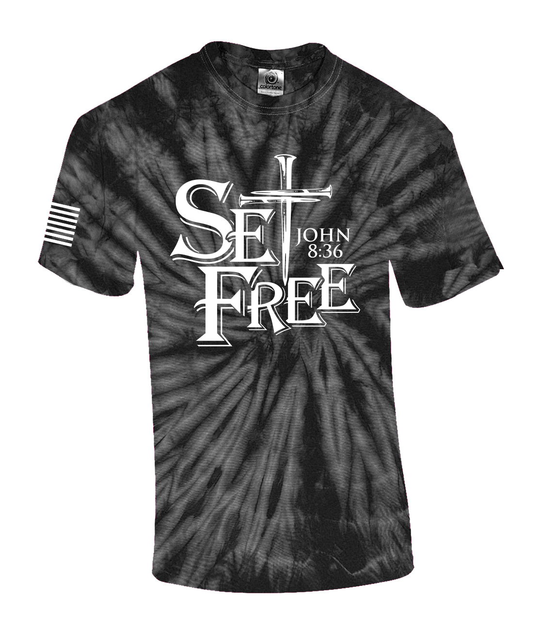 If The Son Set You Free You Will Be Free Indeed John 8:36 Nail Cross Mens - Picture 8 of 12