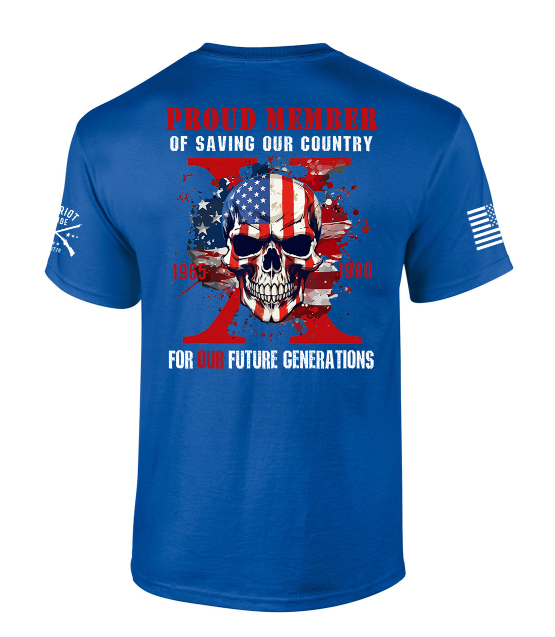 Patriot Pride Mens Proud Member Gen X Saving Our Country Short Sleeve T-Shirt - Picture 7 of 8