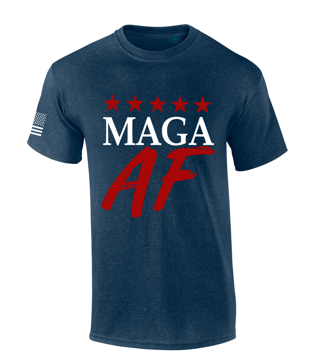 Trenz Shirt Company Trump 2024 MAGA AF Short Sleeve Mens Graphic T-Shirt