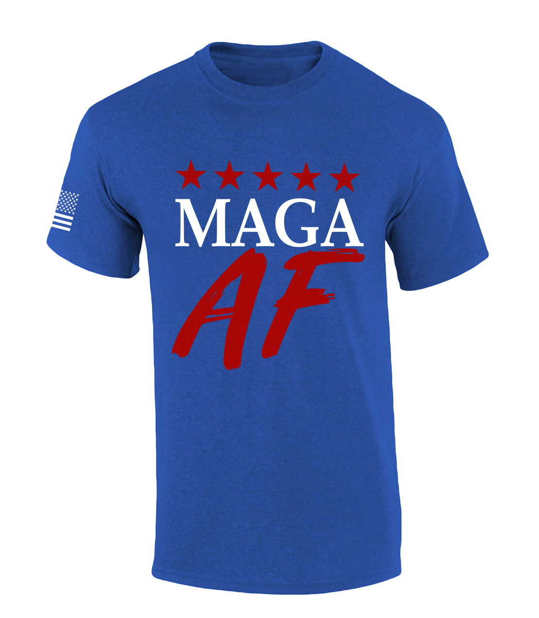 Trenz Shirt Company Trump 2024 MAGA AF Short Sleeve Mens Graphic T-Shirt