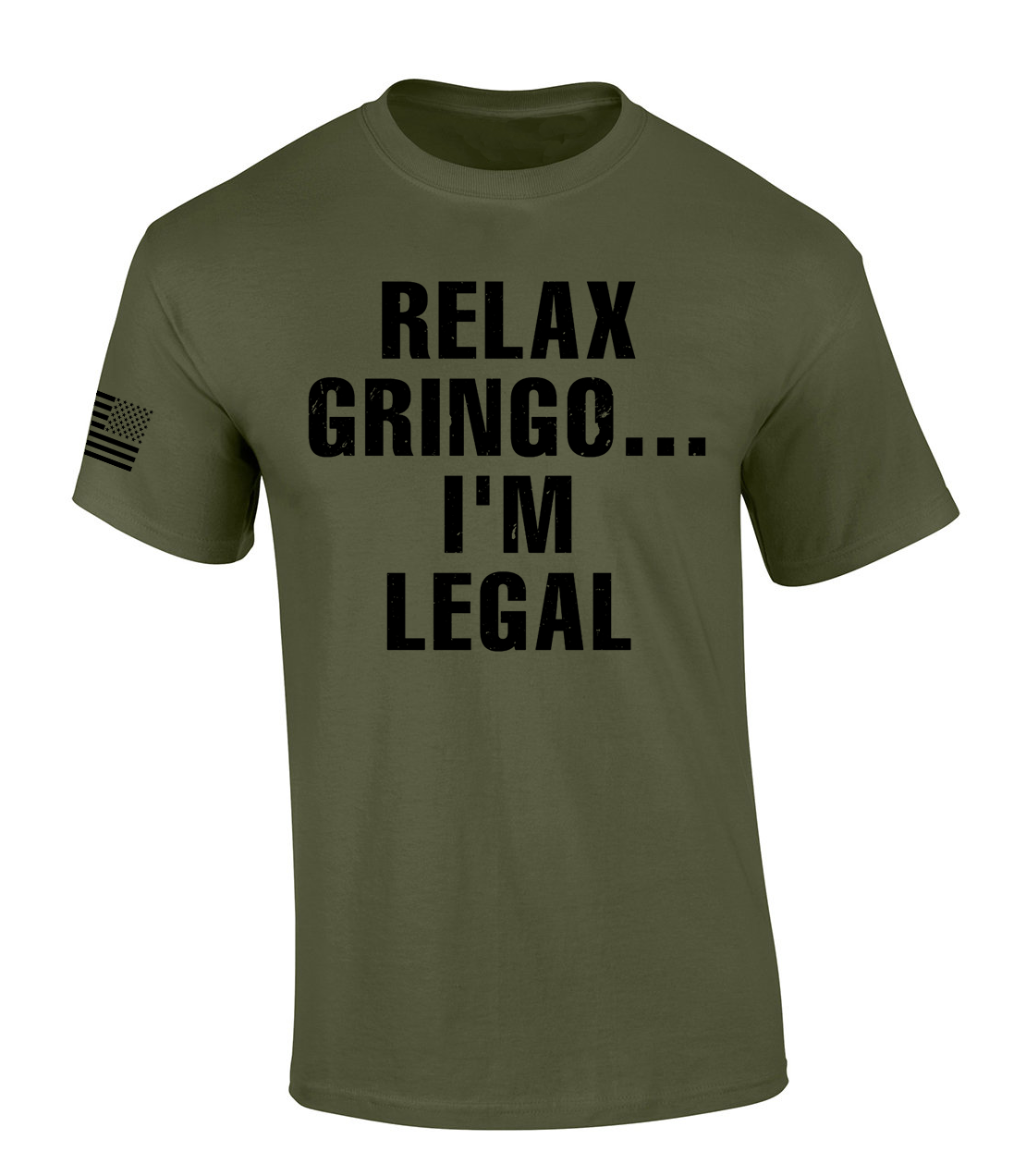 Trenz Shirt Company Mens Funny Political Relax Gringo I'm Legal Short Sleeve - Bild 4 von 7