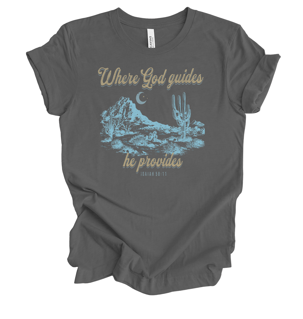 Trenz Shirt Company Fear Not Where God Guides He Provides Isaiah 58:11 Womens - Picture 7 of 10