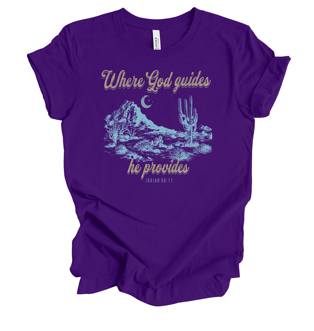 Trenz Shirt Company Fear Not Where God Guides He Provides Isaiah 58:11 Womens - Picture 9 of 10