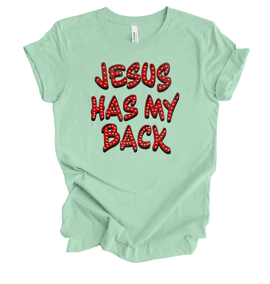 Trenz Shirt Company Fear Not Jesus Has My Back Womens Christian Short Sleeve - Picture 9 of 35