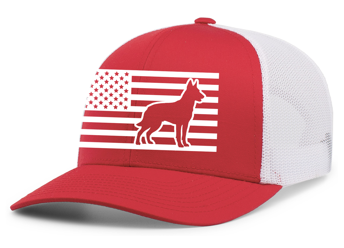 Heritage Pride Canine Collection German Shepherd American Flag Embroidered Mesh - Picture 116 of 512