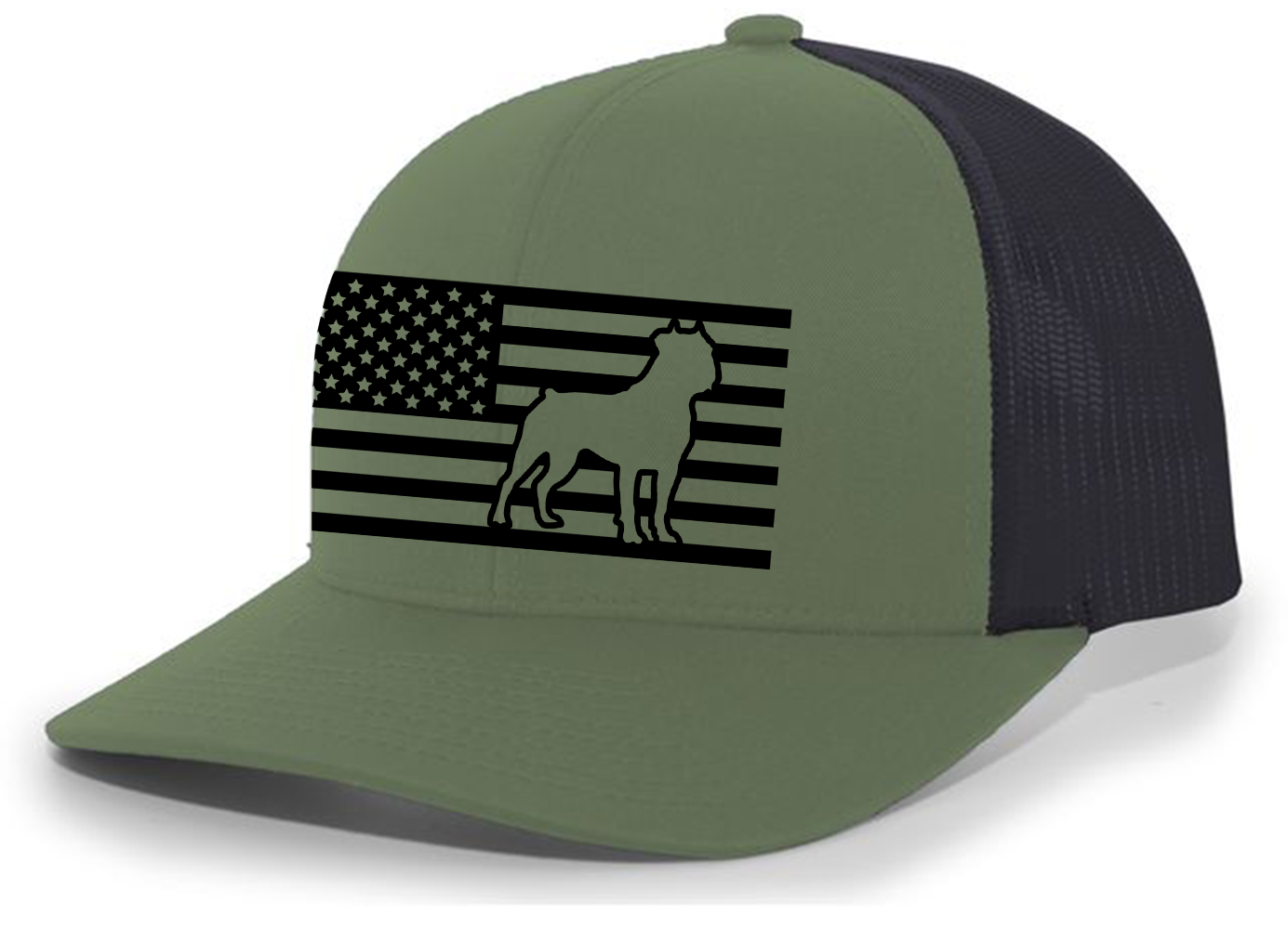 Heritage Pride Canine Collection German Shepherd American Flag Embroidered Mesh - Picture 166 of 512