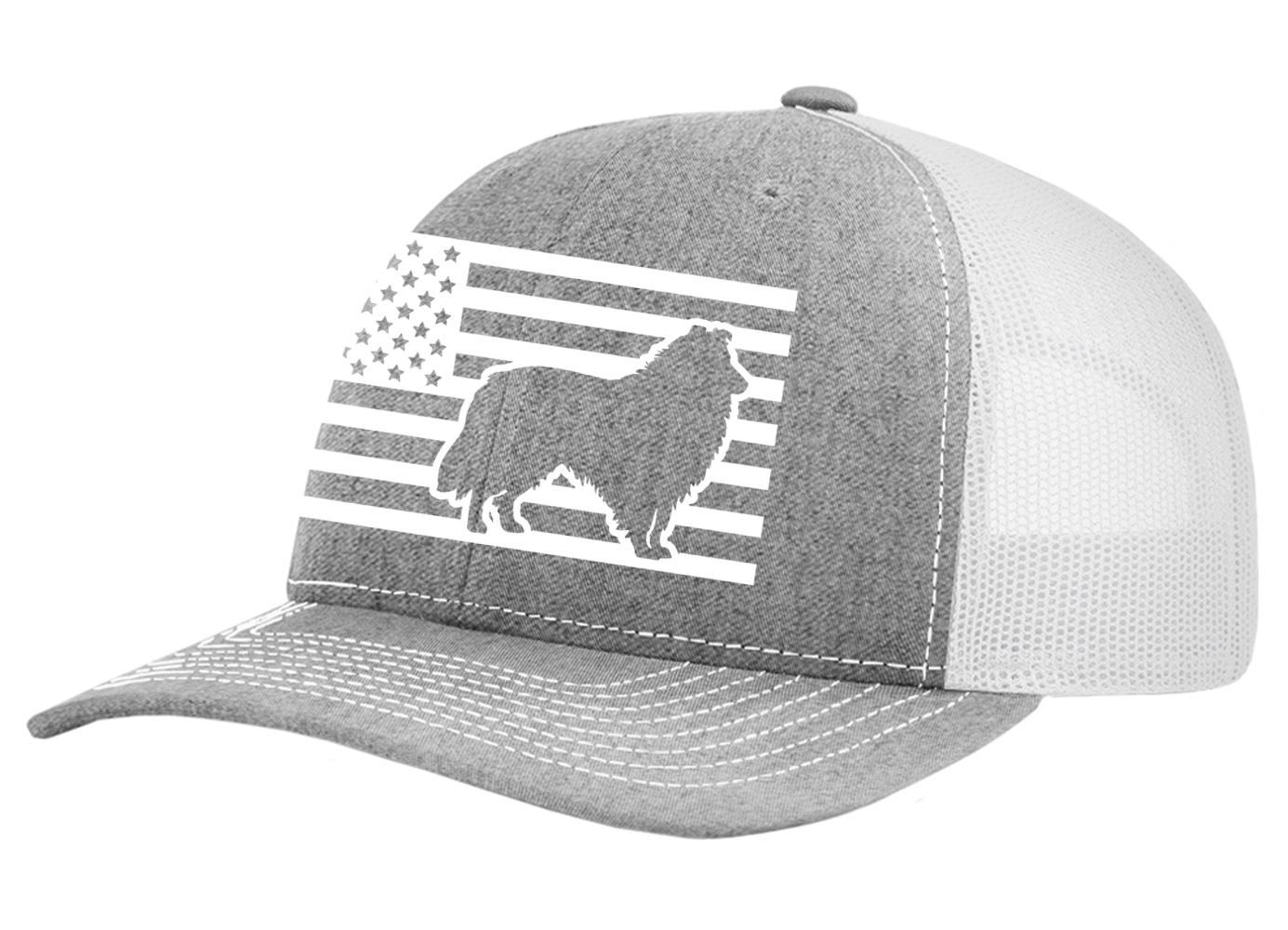 Heritage Pride Canine Collection German Shepherd American Flag Embroidered Mesh - Picture 208 of 512