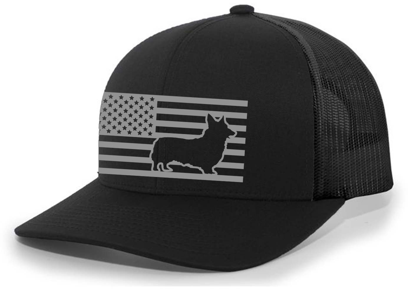 Heritage Pride Canine Collection German Shepherd American Flag Embroidered Mesh - Picture 229 of 512