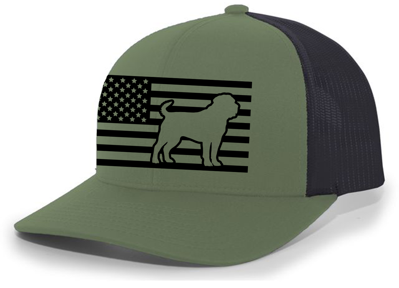 Heritage Pride Canine Collection German Shepherd American Flag Embroidered Mesh - Picture 385 of 512