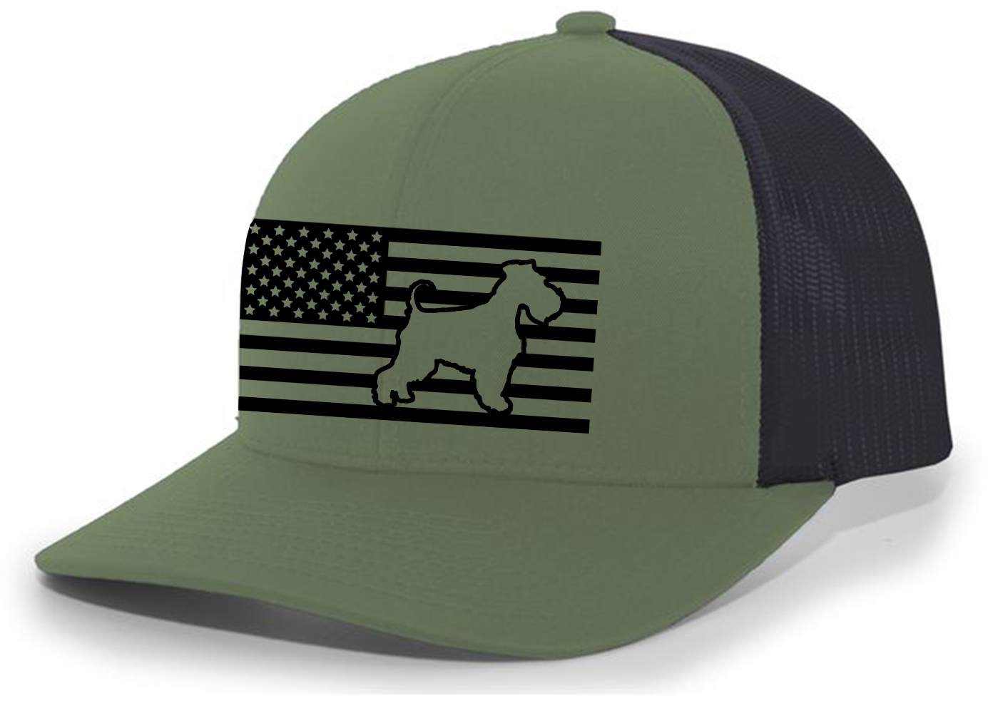 Heritage Pride Canine Collection German Shepherd American Flag Embroidered Mesh - Picture 395 of 512