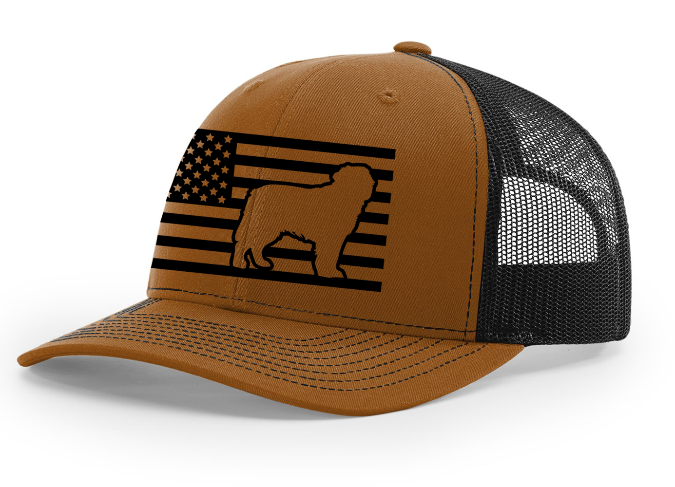 Heritage Pride Canine Collection German Shepherd American Flag Embroidered Mesh - Picture 442 of 512
