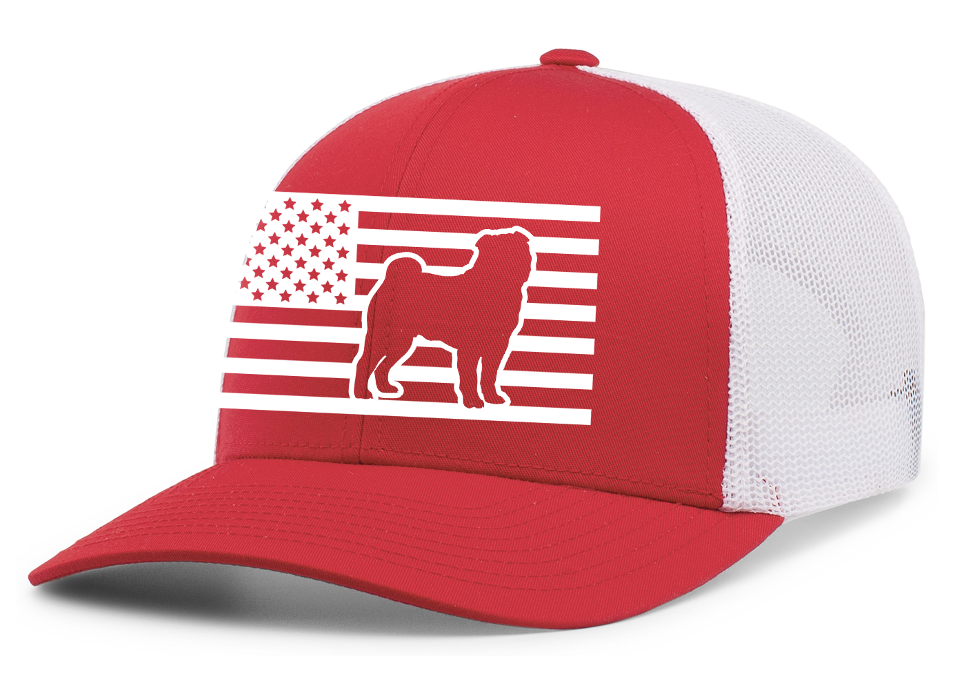 Heritage Pride Canine Collection German Shepherd American Flag Embroidered Mesh - Picture 491 of 512