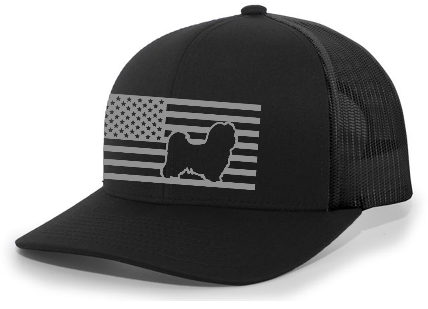 Heritage Pride Canine Collection German Shepherd American Flag Embroidered Mesh - Picture 498 of 512
