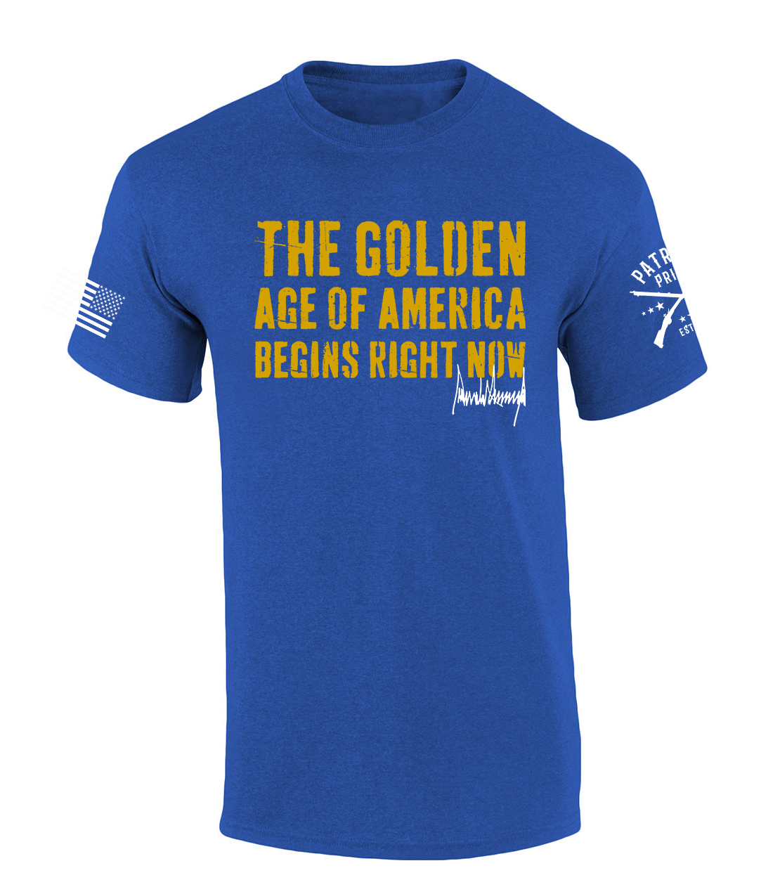 Patriot Pride Mens Trumps Signature The Golden Age Of America Begins Right Now - Bild 2 von 3