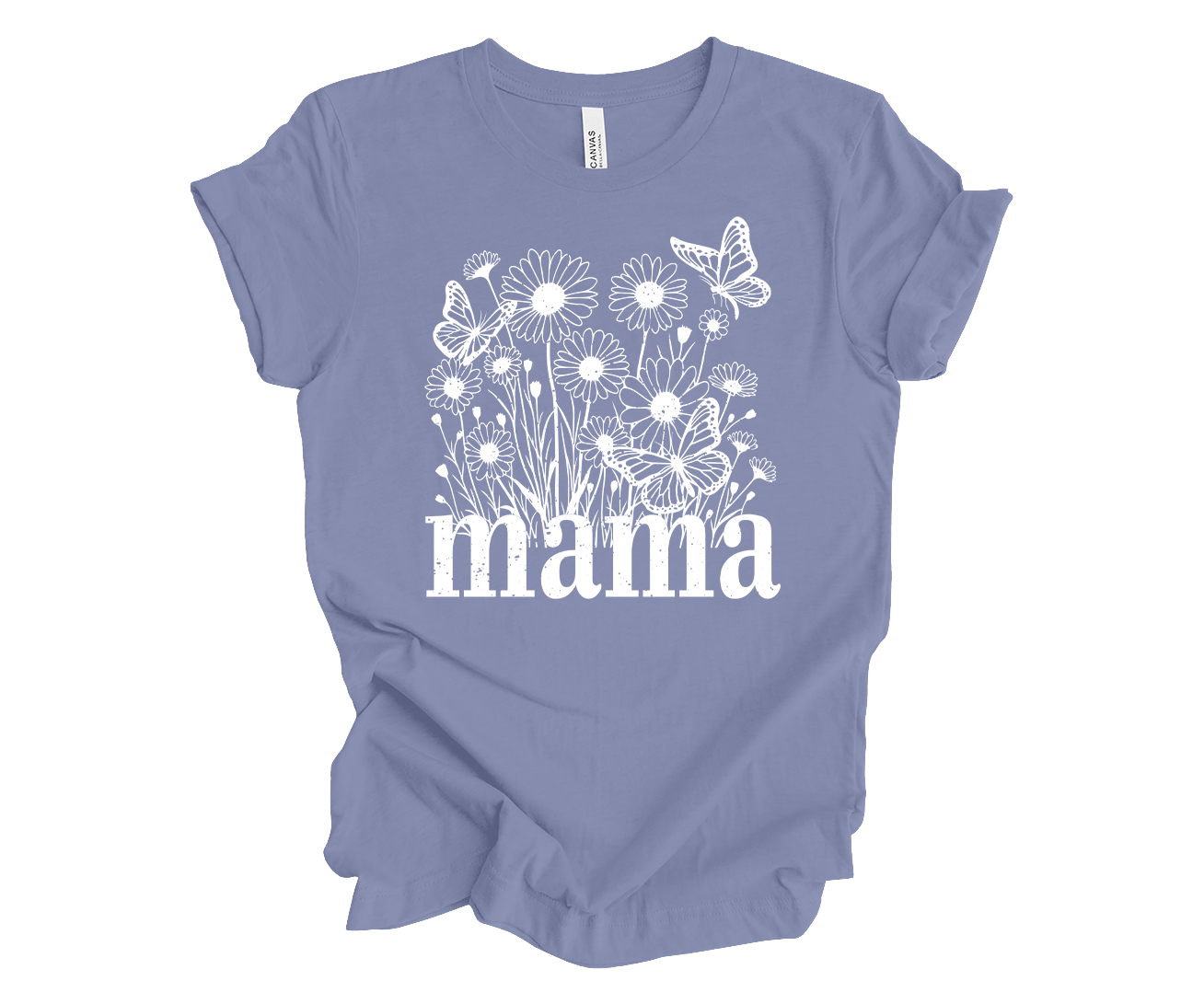 Trenz Shirt Company Women’s Short-Sleeve T-Shirt - Mom Flowers and Butterflies - Picture 9 of 12