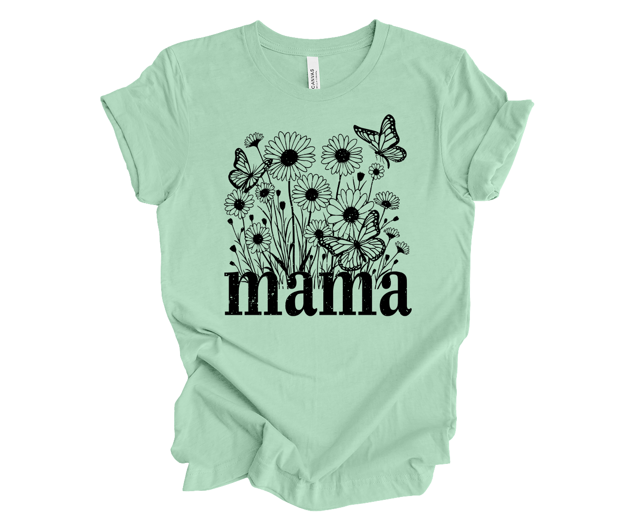 Trenz Shirt Company Women’s Short-Sleeve T-Shirt - Mom Flowers and Butterflies - Picture 10 of 12