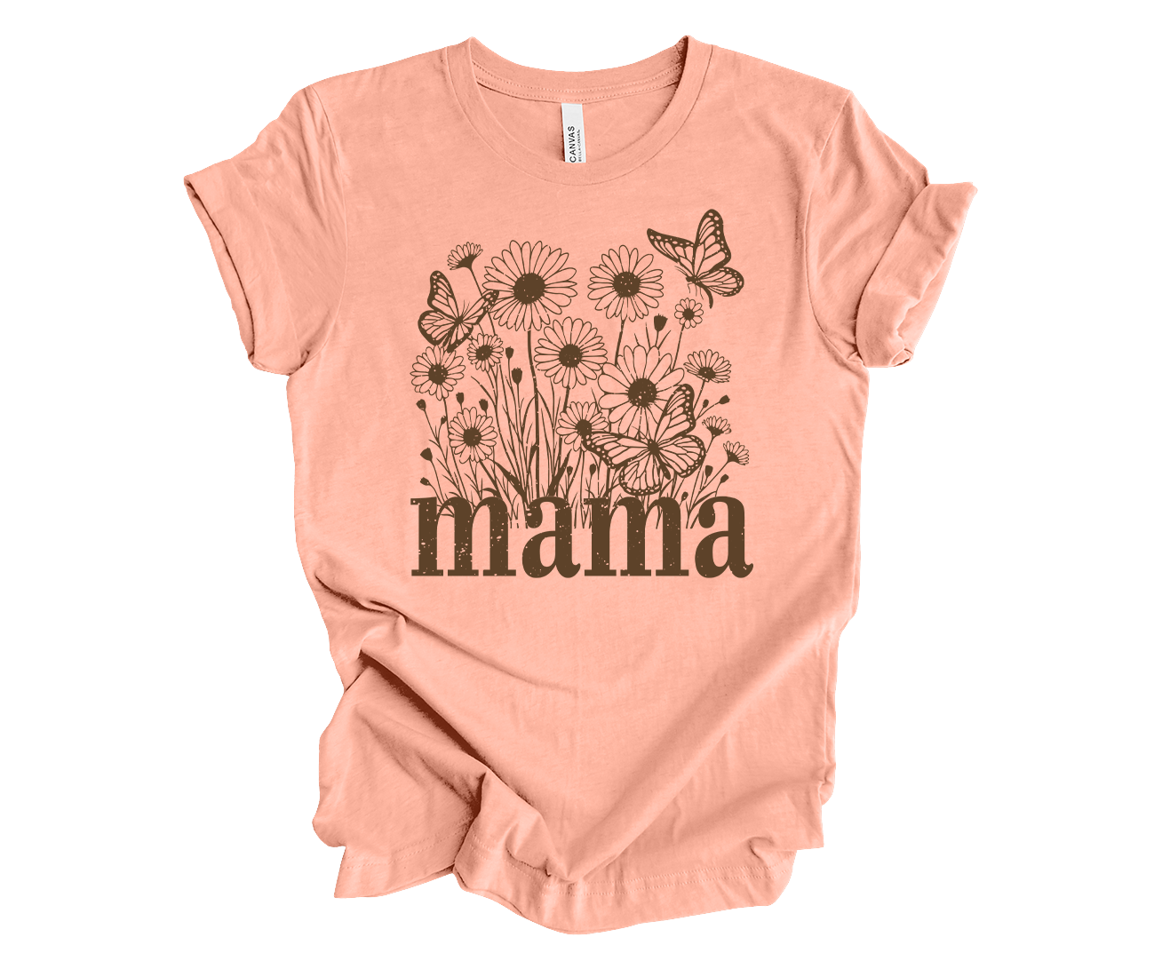 Trenz Shirt Company Women’s Short-Sleeve T-Shirt - Mom Flowers and Butterflies - Picture 12 of 12
