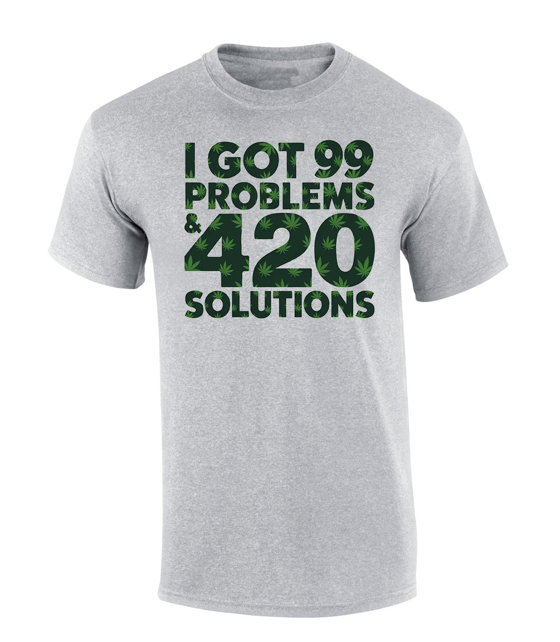 Trenz Shirt Company Mens Funny Stoner I Got 99 Problems & 420 Solutions Short - Bild 3 von 3