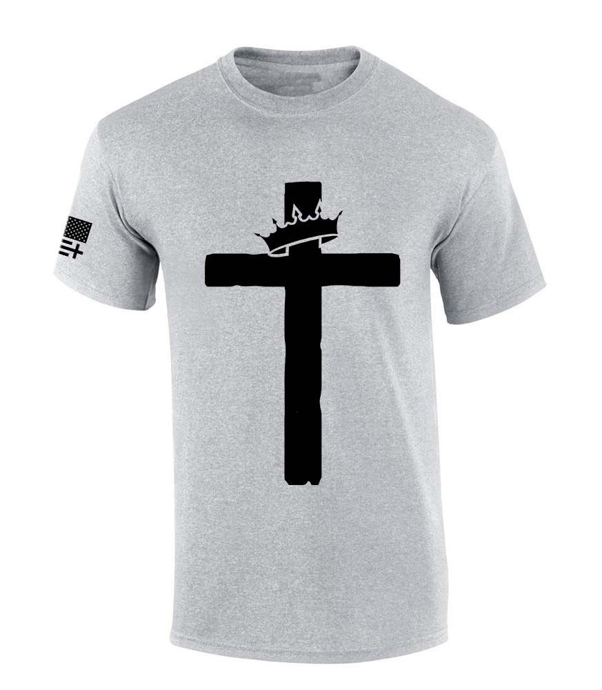 Trenz Shirt Company Mens Christian Tshirt Cross With Crown Jesus Short Sleeve - Bild 8 von 8