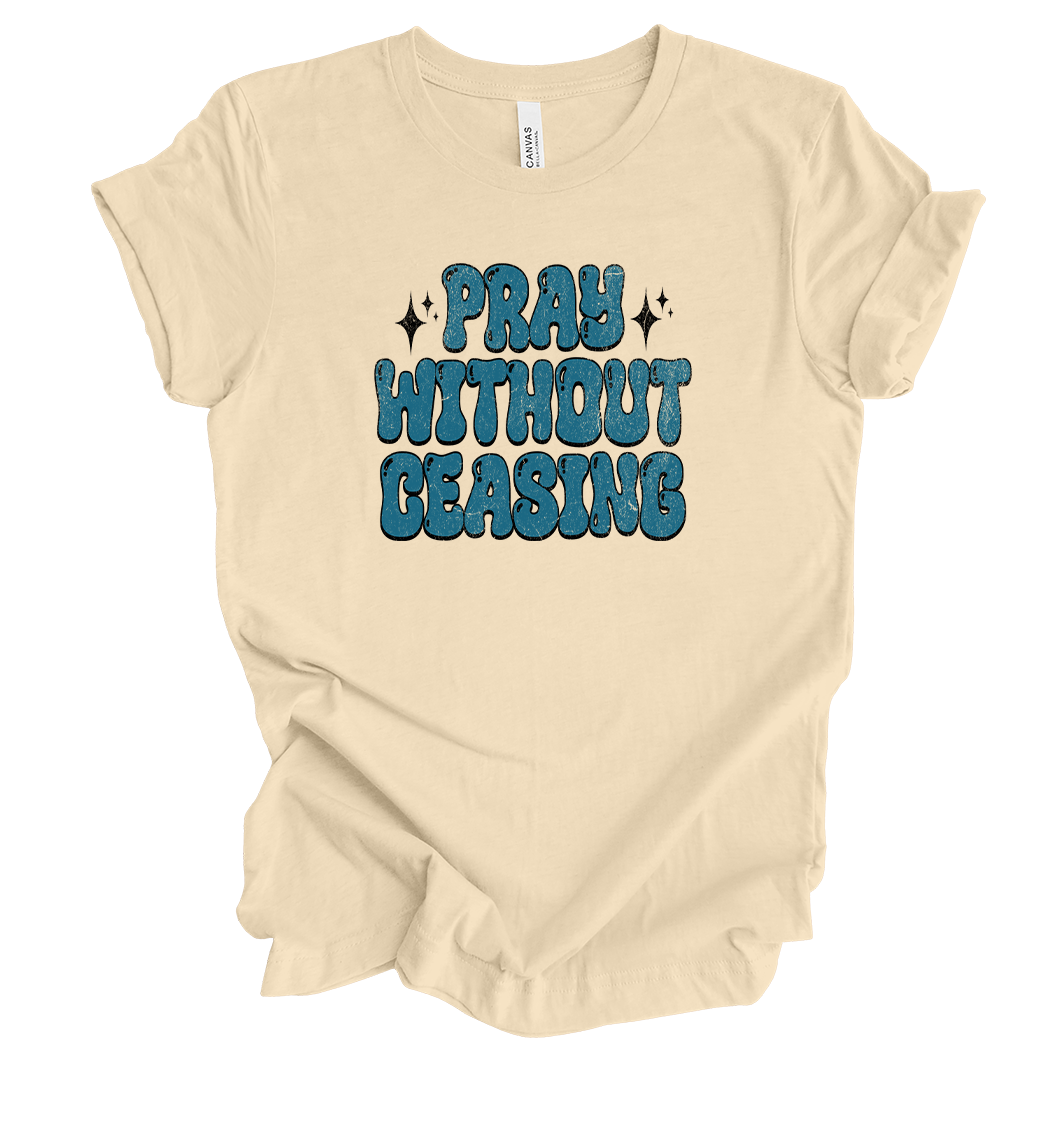 Trenz Shirt Company Fear Not Pray Without Ceasing Womens Christian Short Sleeve - Picture 3 of 4