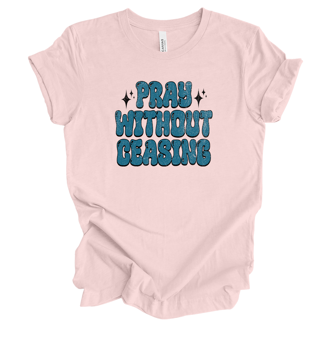 Trenz Shirt Company Fear Not Pray Without Ceasing Womens Christian Short Sleeve - Picture 4 of 4