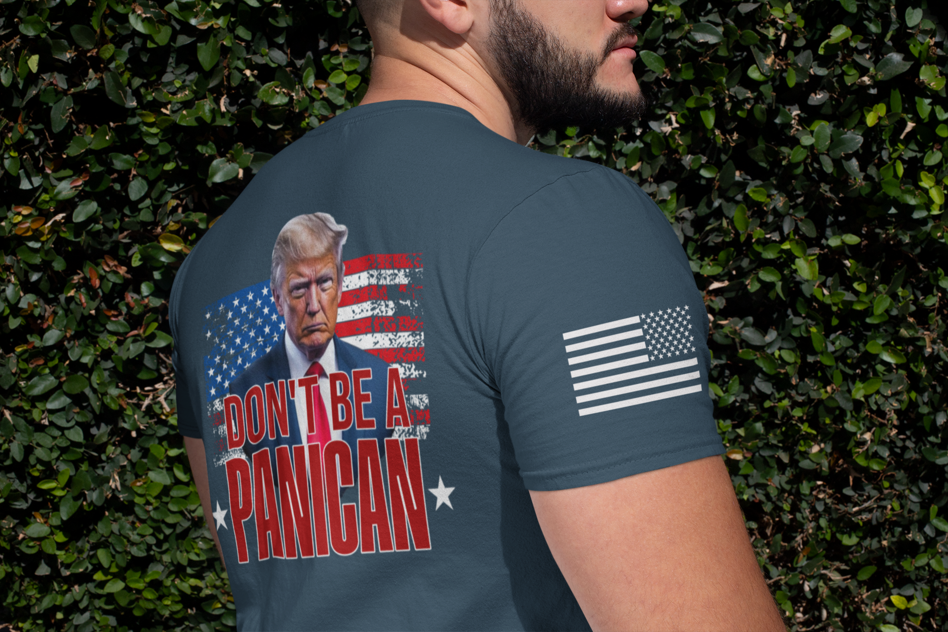 Patriot Pride Reckless Patriot Don't Be a Panican Short-Sleeve T-Shirt – 47th - Picture 3 of 21