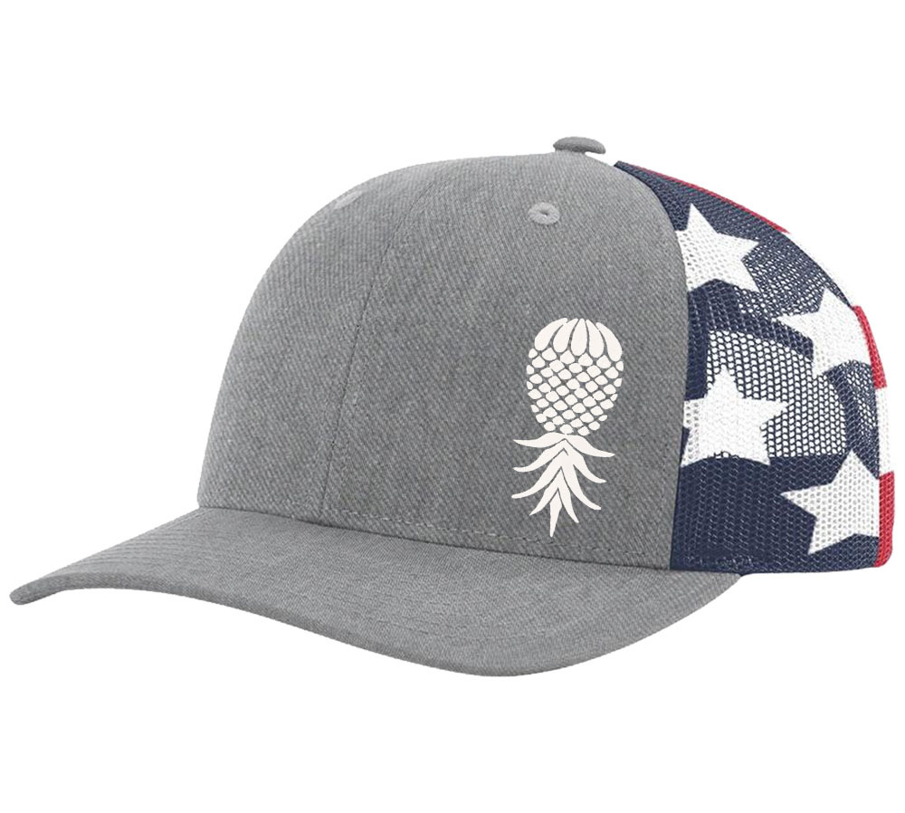 Men's Upside Down Pineapple Embroidered Mesh Back Trucker Hat Baseball Cap - 第 11/27 張圖片
