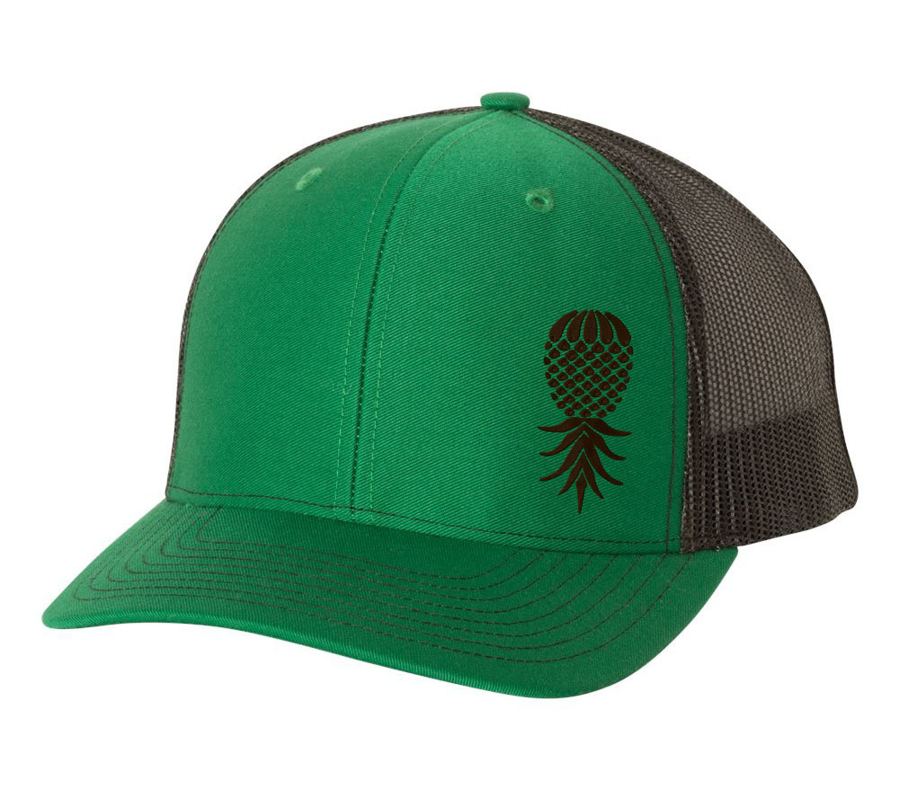 Men's Upside Down Pineapple Embroidered Mesh Back Trucker Hat Baseball Cap - 第 16/27 張圖片