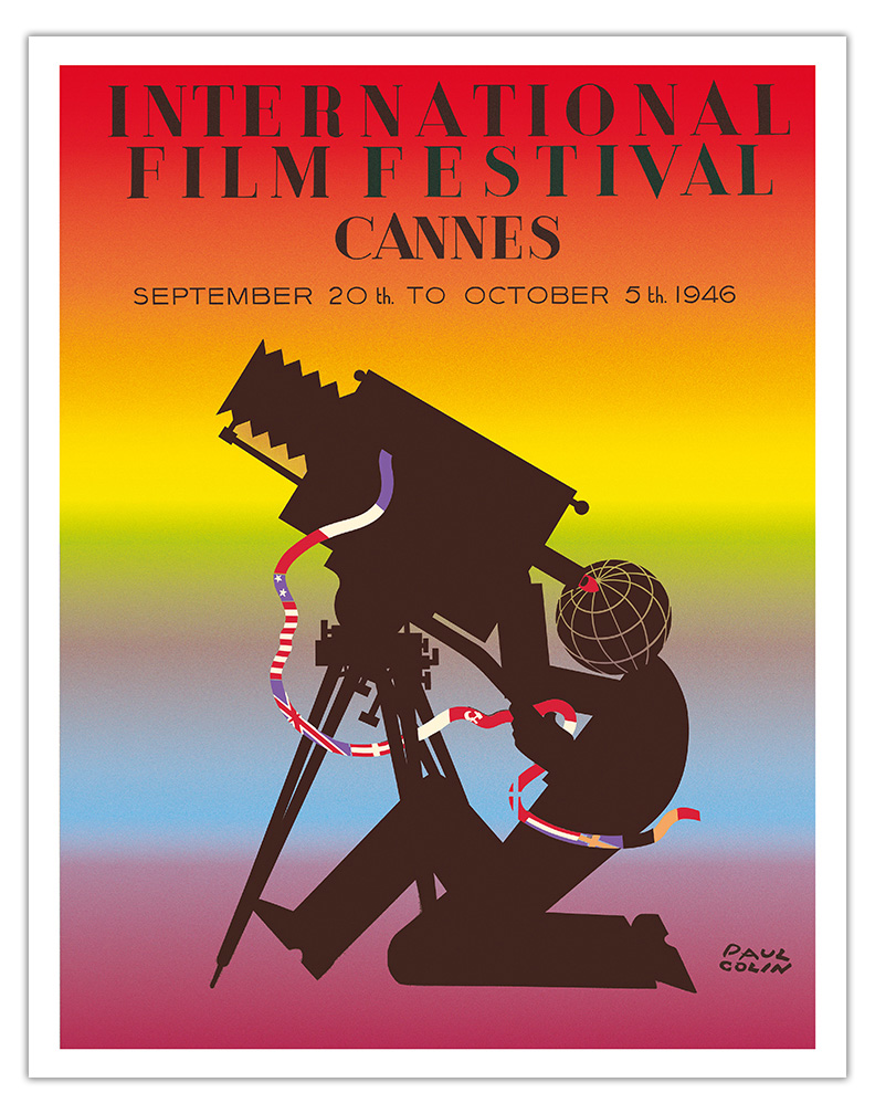 1946 International Film Festival of Cannes - Vintage Movie Poster by Paul Colin - Picture 2 of 25