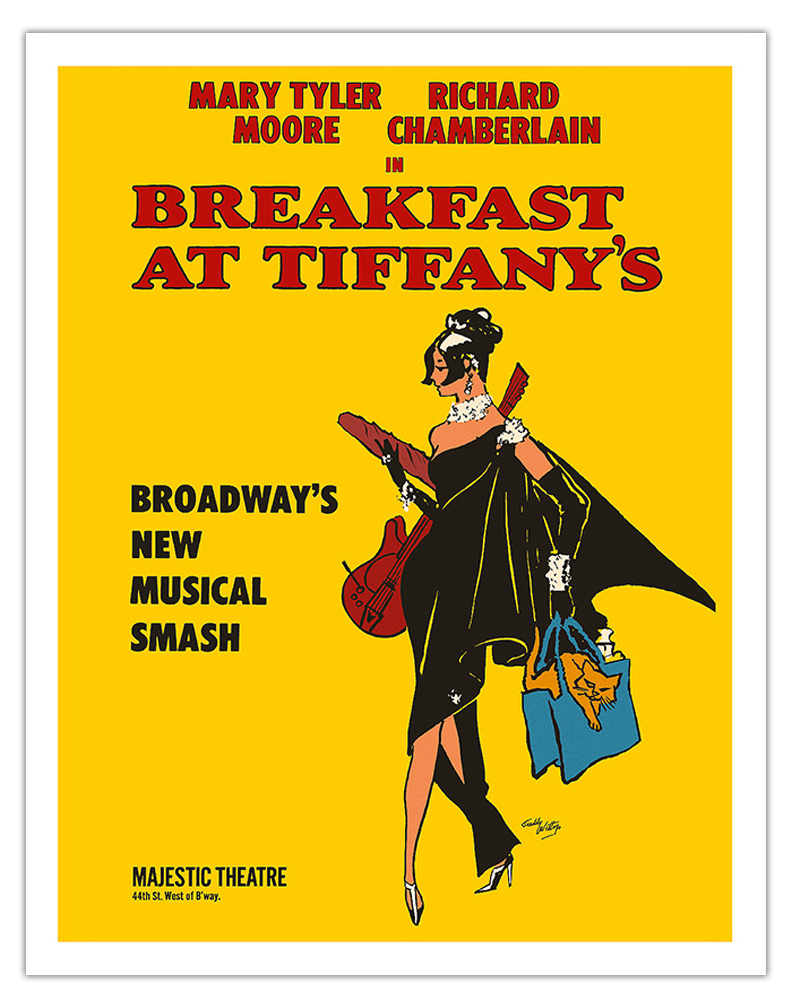 Breakfast at Tiffany's Musical - Vintage Broadway Poster by Freddy Wittop c.1966