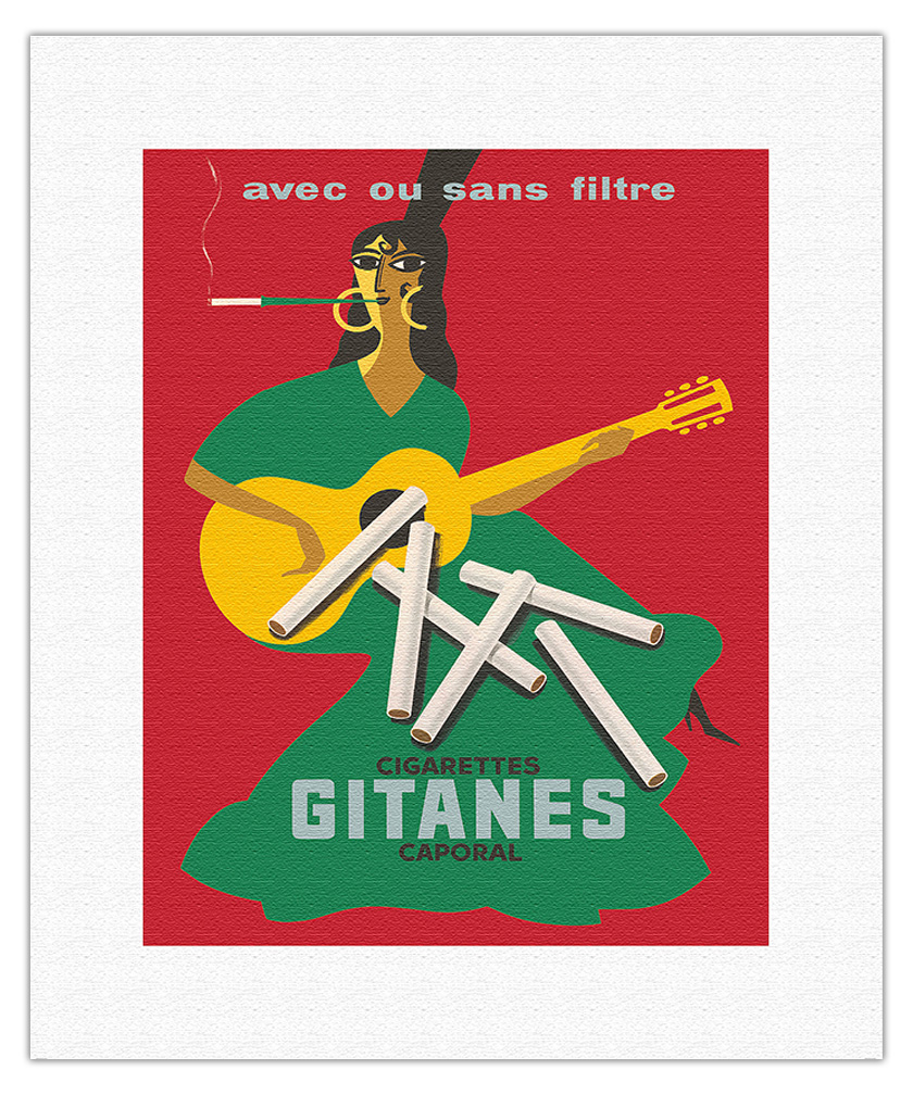 Gitanes Cigarettes - Vintage Advertising Poster by Pierre Fix-Masseau c.1920 - Picture 8 of 21