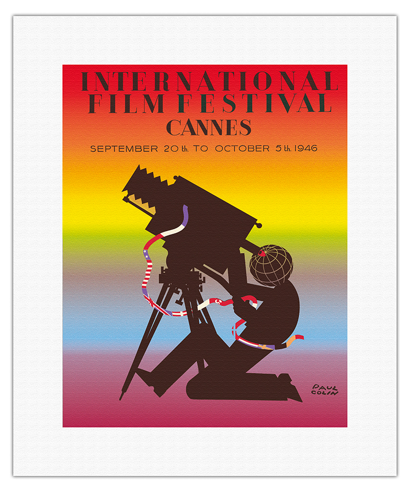 1946 International Film Festival of Cannes - Vintage Movie Poster by Paul Colin - Picture 8 of 25