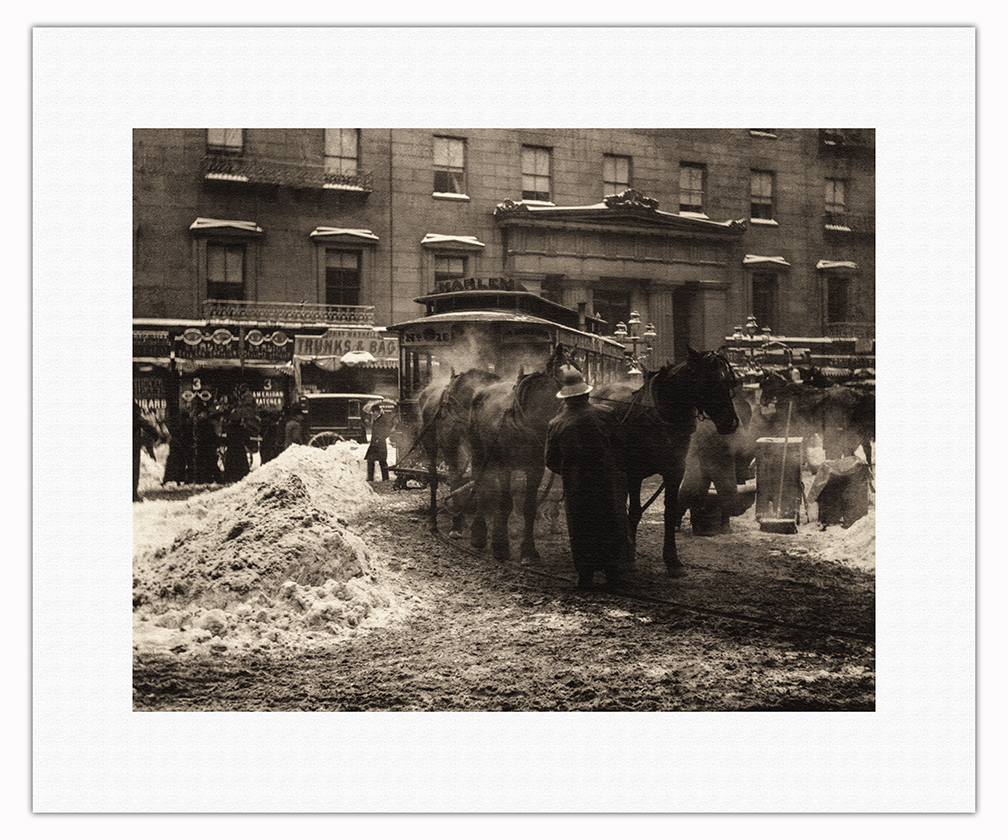 The Terminal, New York - Vintage B&W Photograph by Alfred Stieglitz 1893