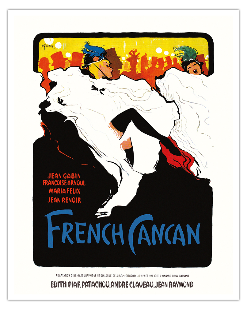 French Cancan - Directed by Jean Renoir Vintage Movie Poster by René Gruau 1955 - Picture 3 of 21