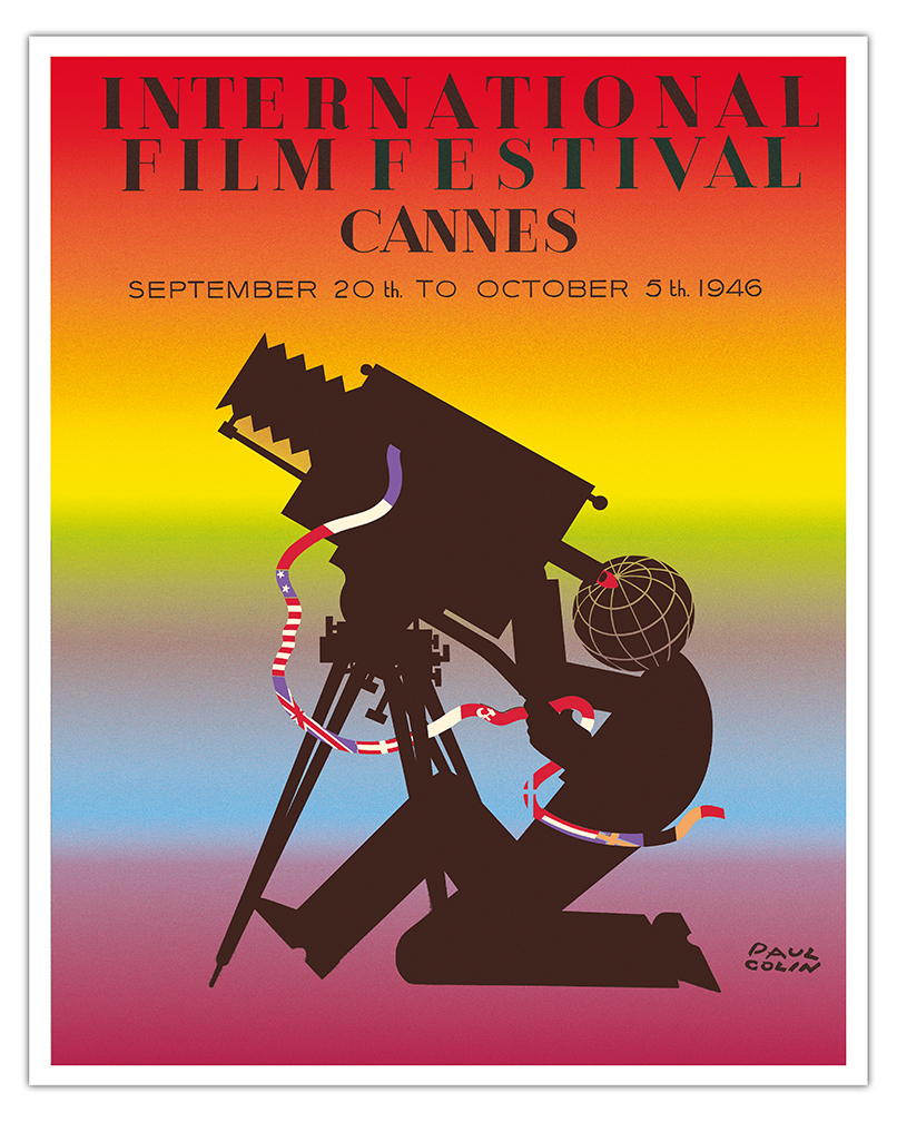 1946 International Film Festival of Cannes - Vintage Movie Poster by Paul Colin - Picture 3 of 25