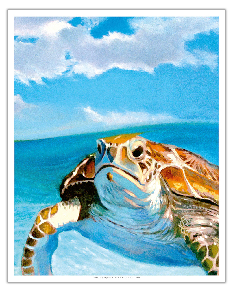 Honu, Hawaiian Sea Turtle by Wade Koniakowsky - Picture 3 of 25