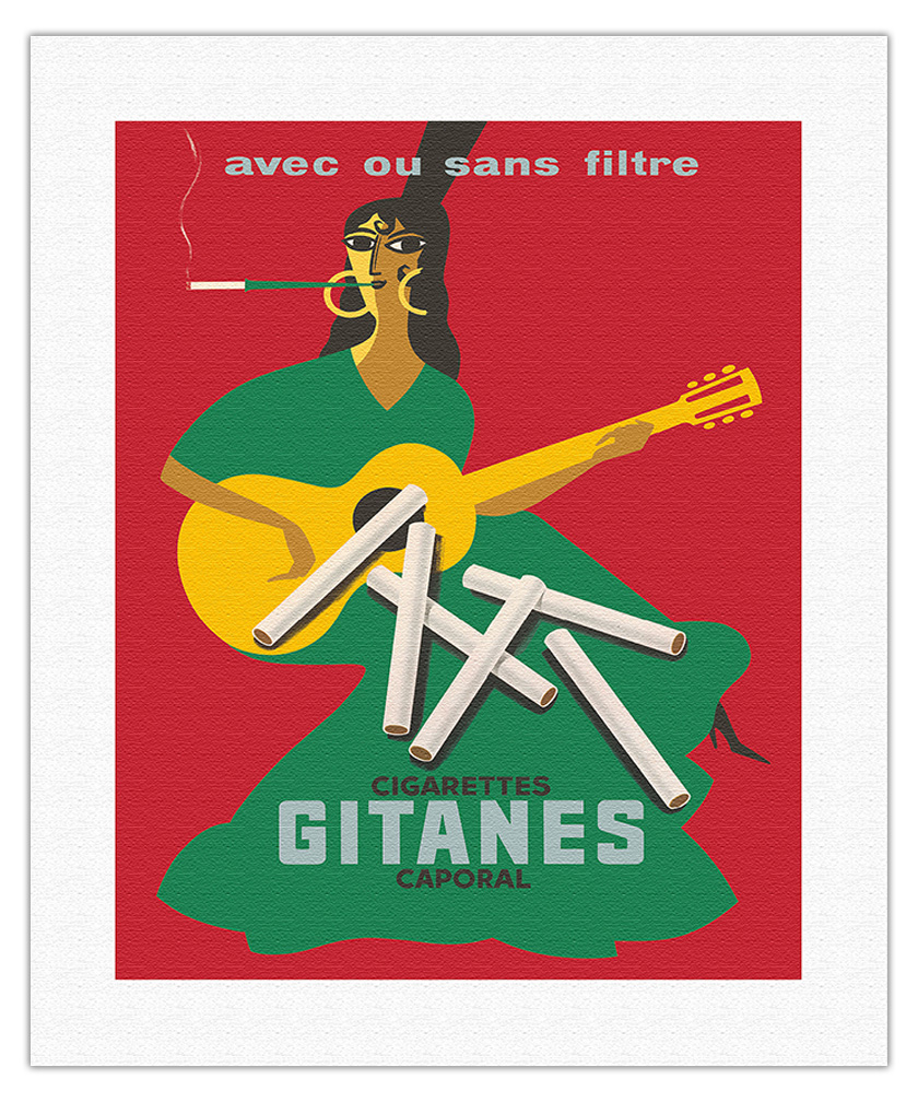 Gitanes Cigarettes - Vintage Advertising Poster by Pierre Fix-Masseau c.1920 - Picture 9 of 21